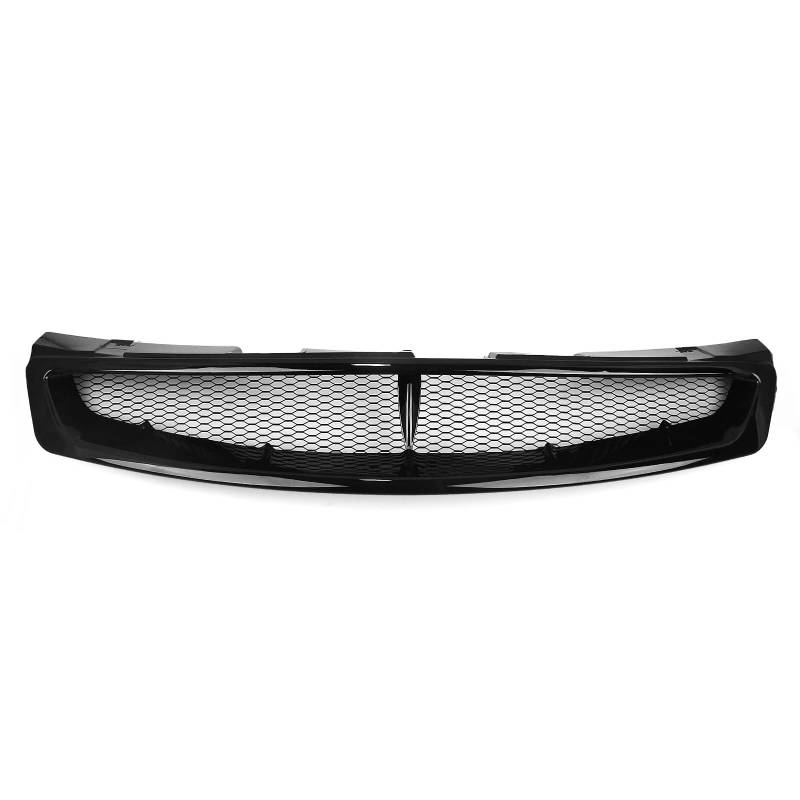 Front Stoßstange Grille Kühlergrill Racing Grill Oberen Stoßfänger Haube Mesh Kit Für Infiniti Für G35 2003 2004 2005 2006 2007 Coupe 2 Tür Kühlergitter(Glossy Black) von SGHFUVE