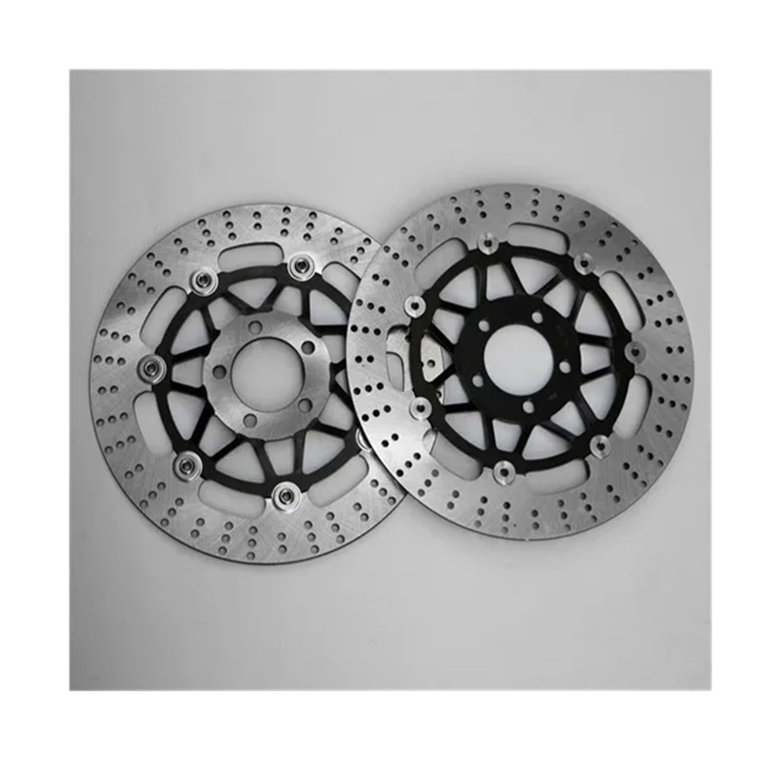 Motorrad Bremsscheibe Scheibenrotor Für Kawasaki Für W650 1999 2000 2001 2002 2003 2004 2005 Motorrad Schwimm Vorne Bremsscheibe Rotor(A Pair Black) von SGHFUVE