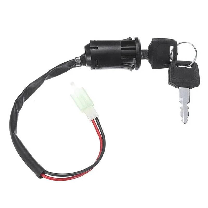 Motorrad Zündungen Für Motorrad Dirt Bike Go-Kart Oder ATV 1x Zündschlüssel EIN/Aus Push-In Typ 2 Draht Stecker 6,3mm Terminal Stecker Fitting Zündeinheit von SGHFUVE