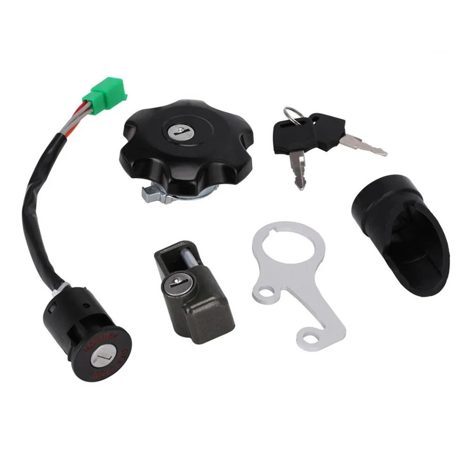 Motorrad Zündungen Für Suzuki Für DRZ400SM 2005-2019 Aluminium Motorrad Zubehör Zündschlüssel Tankdeckel Helm Lock Set Zündeinheit von SGHFUVE