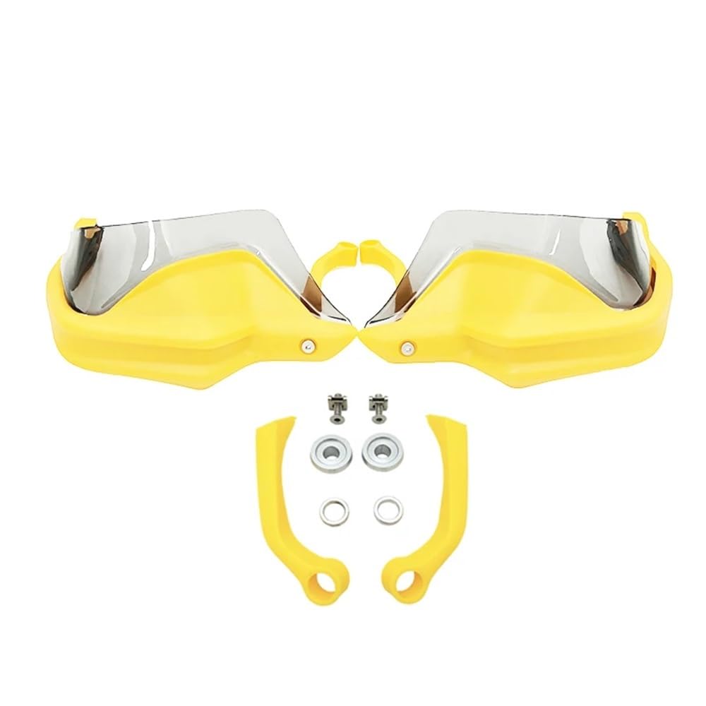 Motorrad-Lenker-Handschutz Für B&MW F 800GS F800 GS Abenteuer 2013-2023 F800GS ADV Motorrad Handschutz Hand Schild Schutz Windschutzscheibe(Yellow Grey Set) von SGRYGSAEA