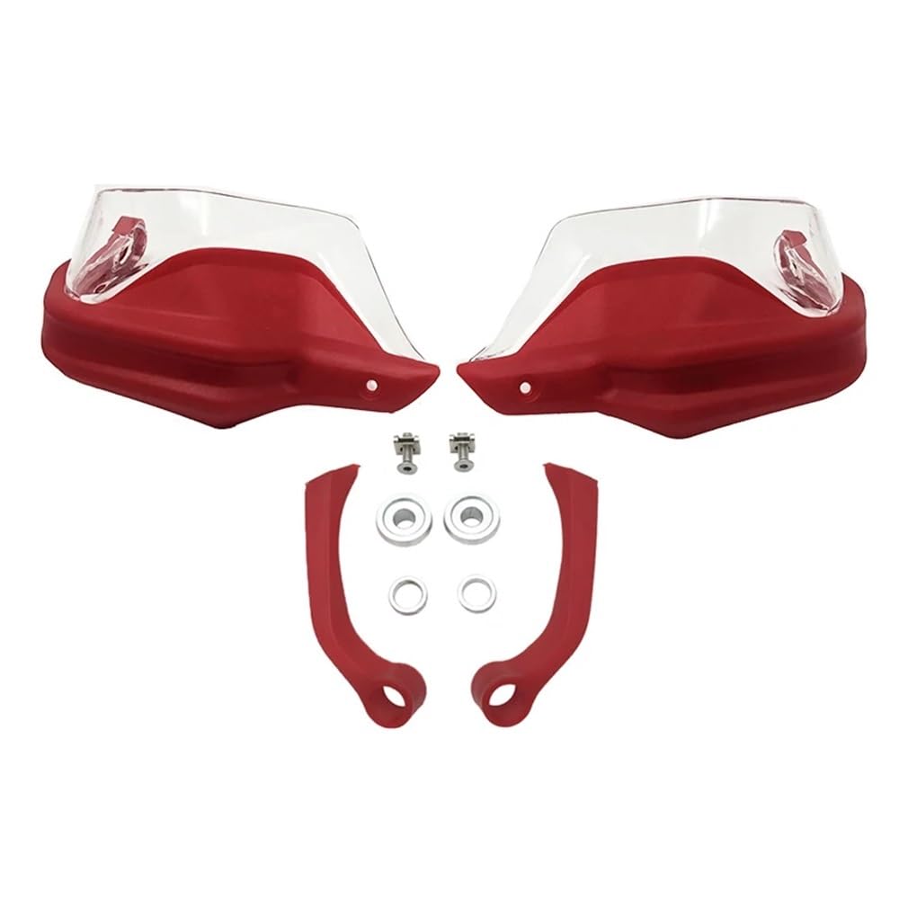 Motorrad-Lenker-Handschutz Für B&MW F800GS ADV F800 GS F 800GS Abenteuer 2013-2022 2020 2021 Motorrad Handschutz Schild Hand Schutzfolie Windschutzscheibe(Red Clear Set) von SGRYGSAEA