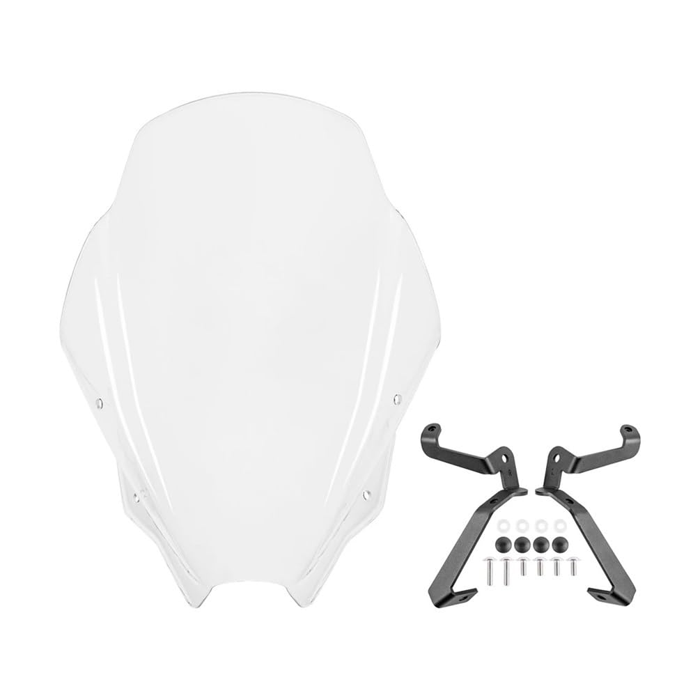 Motorrad Windschild Motorrad Frontscheibe Wind Schild Für Suzuki Für GSX Für 8S Für GSX8S 2023 2024 Für GSX-8S Windschutzscheibe Windschutz Air Deflektor(Clear) von SGRYGSAEA