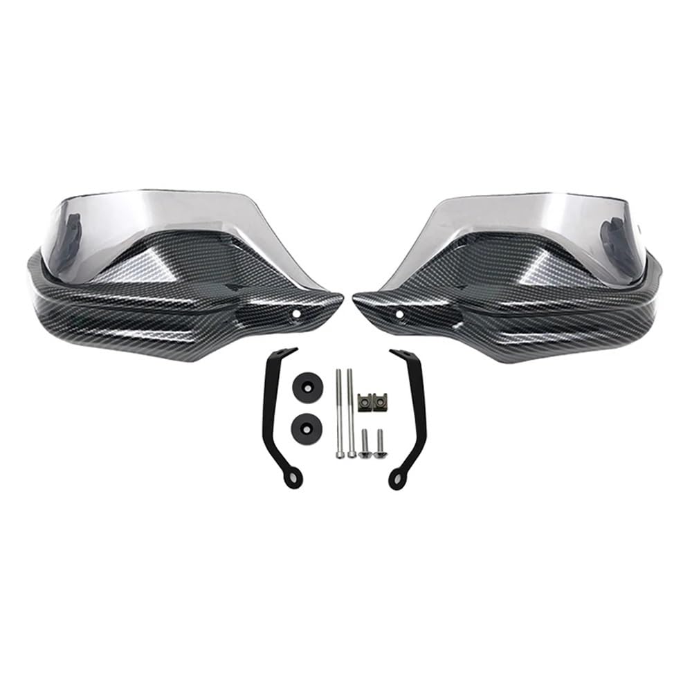 SGRYGSAEA Motorrad-Lenker-Handschutz 2024Motorrad Handprotektoren Windschutzscheibe Hand Wind Schutz Für H&ONDA XL7502023(Carbon Grey Set) von SGRYGSAEA