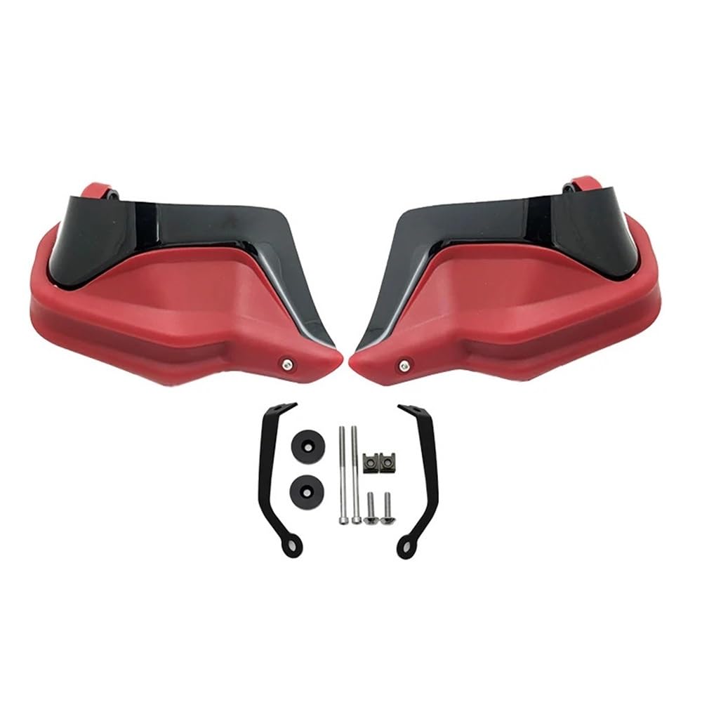 SGRYGSAEA Motorrad-Lenker-Handschutz 2024Motorrad Handprotektoren Windschutzscheibe Hand Wind Schutz Für H&ONDA XL7502023(Red Black Set) von SGRYGSAEA