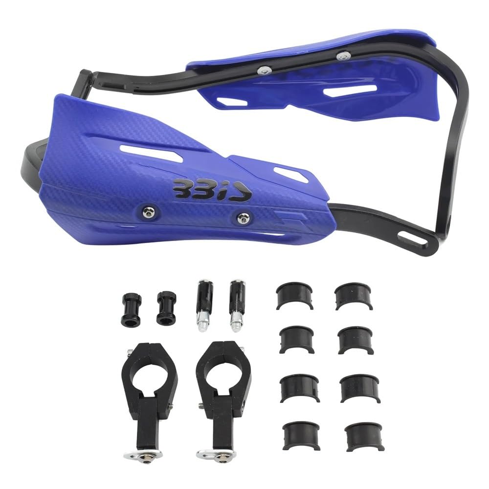 SGRYGSAEA Motorrad-Lenker-Handschutz 22mm 28mm Handschutz Für Y&AMAHA Off-Road Motorrad Lenker Schutz Universal Handschutz(Blue) von SGRYGSAEA