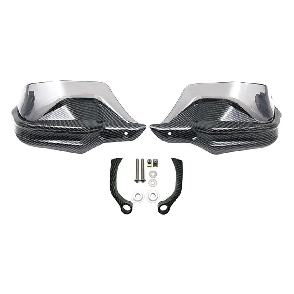 SGRYGSAEA Motorrad-Lenker-Handschutz Für B&MW G310GS G310R G 310 GS G310 R 2017-2022 2021 Motorrad Handprotektoren Schild Wachen Windschutzscheibe Hand Wind Schutz(Carbon Grey Set) von SGRYGSAEA