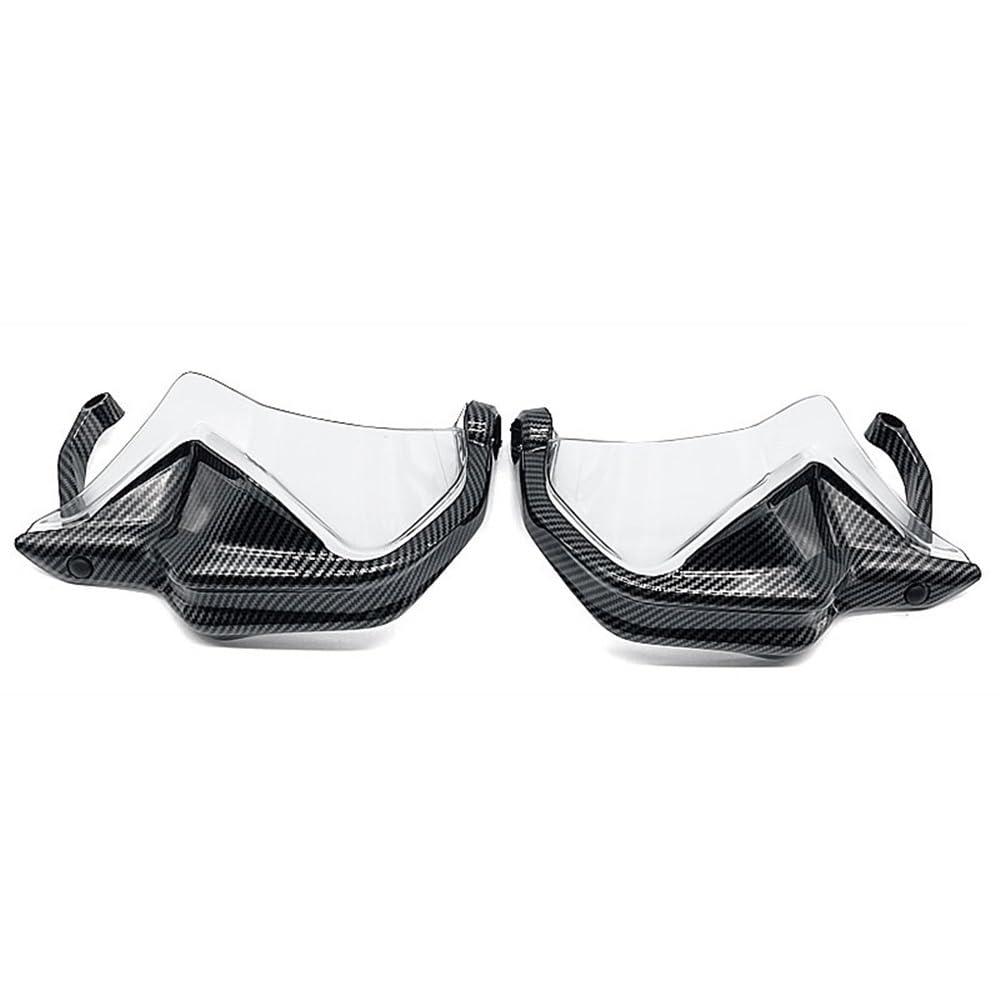 SGRYGSAEA Motorrad-Lenker-Handschutz Für B&MW R1250GS LC ADV R 1250GS R 1250 GS 2018-2023 Motorrad Zubehör Handprotektoren Schild Hand Schutzfolie Windschutzscheibe(Carbon Clear Set) von SGRYGSAEA