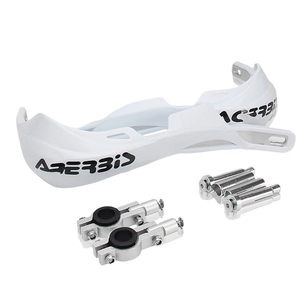 SGRYGSAEA Motorrad-Lenker-Handschutz Für H&ONDA Für Y&AMAHA Für Suzuki Pit Dirt Bike22MM 28MM Motorrad Hand Guards Griff Schutz Handschutz Lenker Schutz(22 28mm White) von SGRYGSAEA