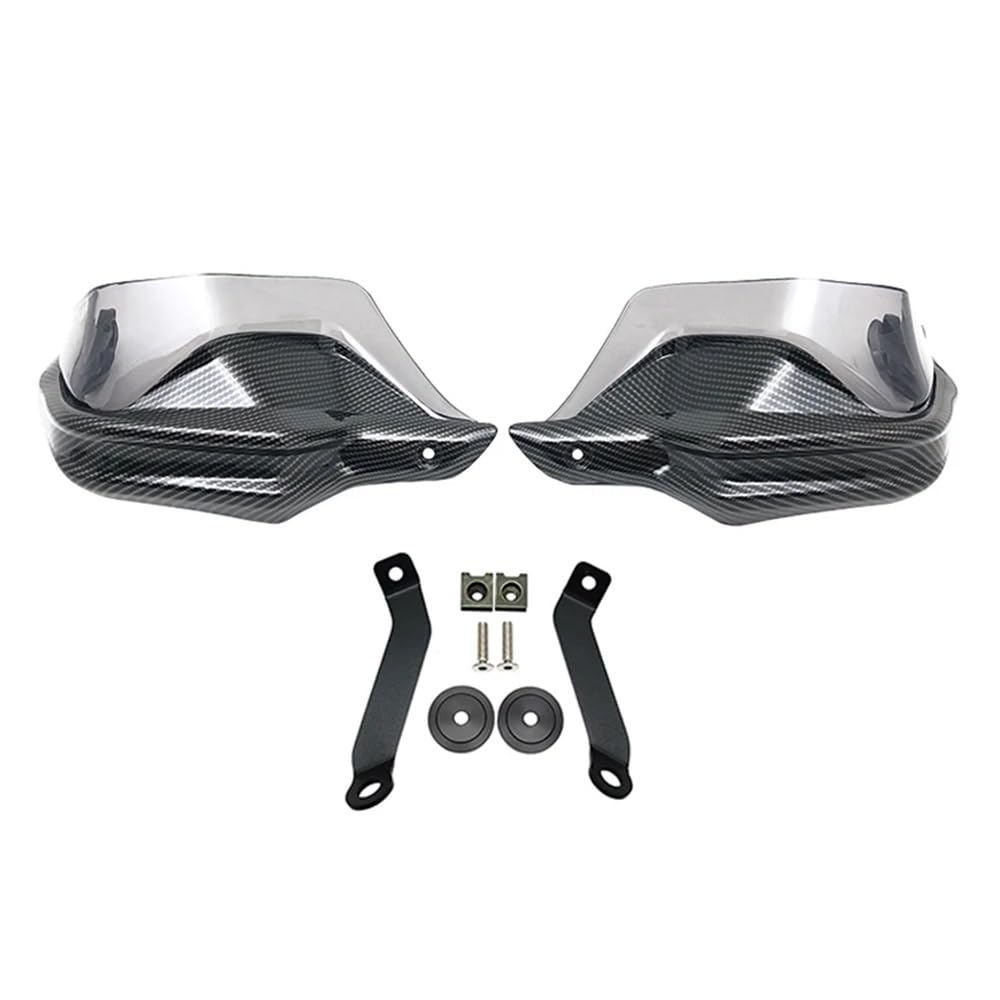 SGRYGSAEA Motorrad-Lenker-Handschutz Für H&ONDA NC750X DCT NC750S NC700X NC 750X2013-2023 Motorrad Handprotektoren Schild Guards Windschutzscheibe Hand Wind Schutz(Carbon Grey Set) von SGRYGSAEA