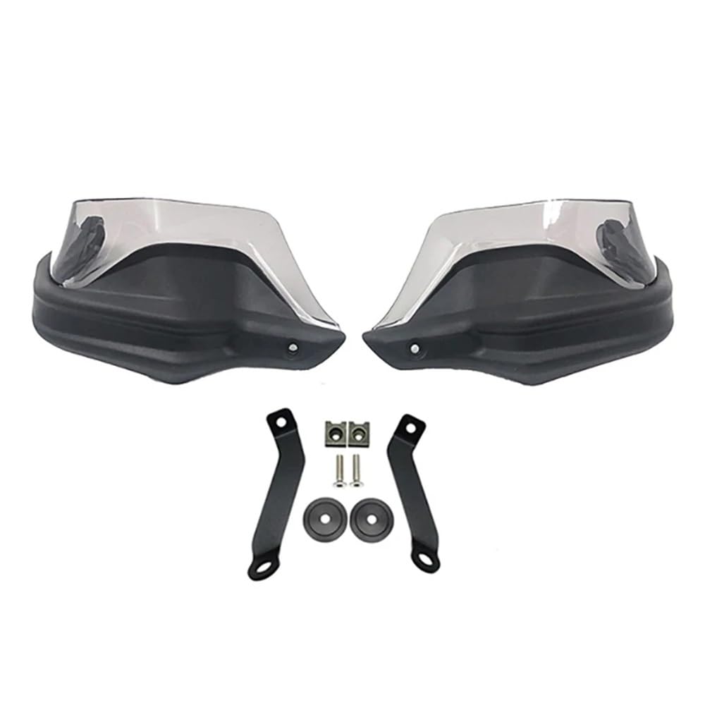 SGRYGSAEA Motorrad-Lenker-Handschutz Für H&ONDA NC750X NC 750X DCT NC750S NC700X 2013-2023 Carbon Look Handprotektoren Schild Guards Windschutzscheibe Hand Wind Schutz(Black Grey Set) von SGRYGSAEA