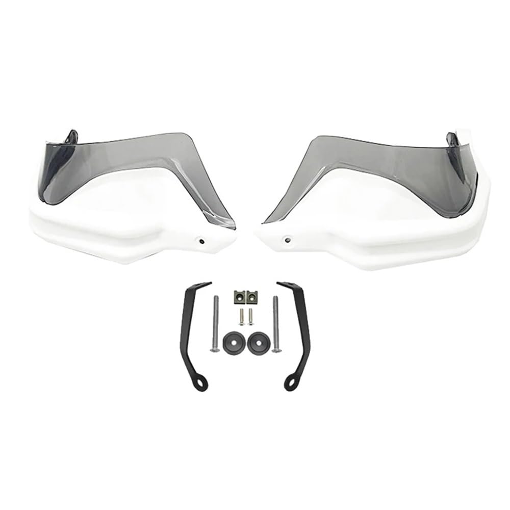 SGRYGSAEA Motorrad-Lenker-Handschutz Für H&ONDA NT1100 Motorrad Handschutz Handprotektoren Lenker Wachen Windschutzscheibe NT 1100 Nt1100 Nt 1100 2022 2023(White Grey Set) von SGRYGSAEA