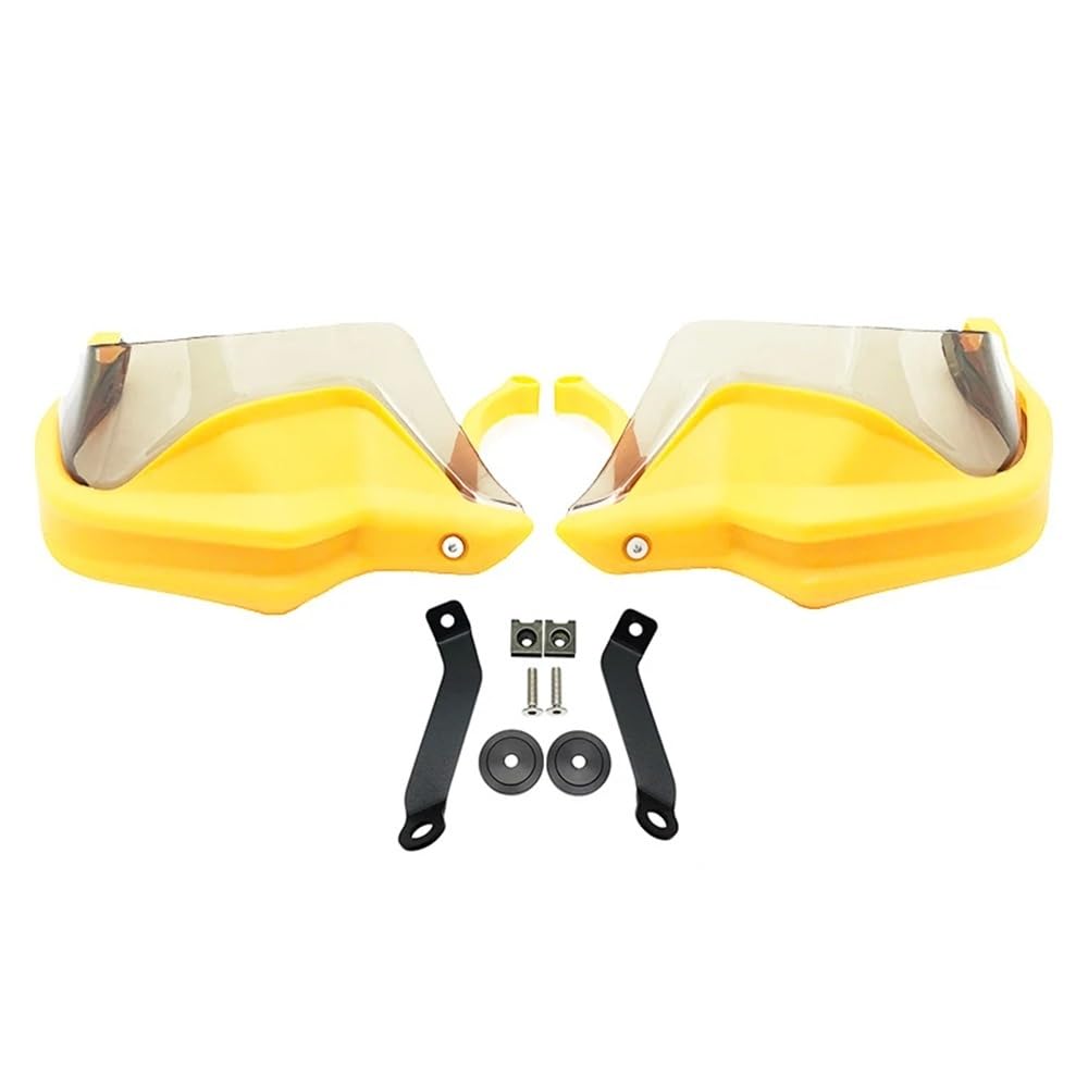 SGRYGSAEA Motorrad-Lenker-Handschutz Für H&ONDA NX500 NX 500 NX400 NX 400 2023 2024 Motorrad ABS Handprotektoren Schild Guards Windschutzscheibe Hand Wind Schutz(Yellow Green Set) von SGRYGSAEA