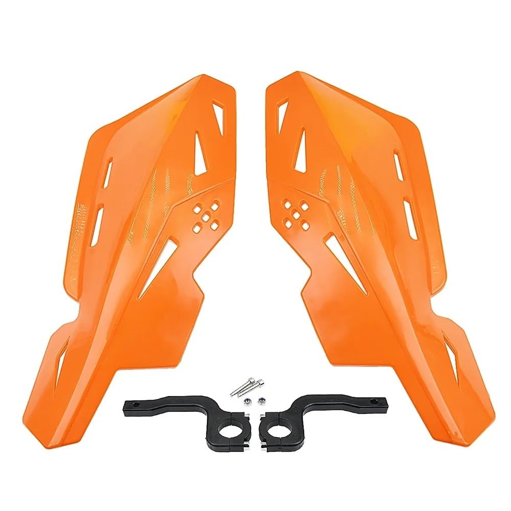 SGRYGSAEA Motorrad-Lenker-Handschutz Für Y&AMAHA Für H&ONDA Für KA&WA&SAKI 22mm 28mm Motocross Handschutz Lenker Schutz Griff Hand Guards Protector(Orange) von SGRYGSAEA