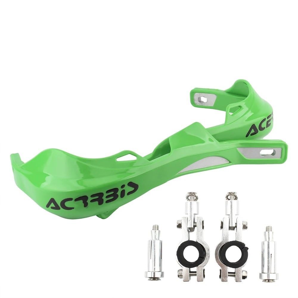 SGRYGSAEA Motorrad-Lenker-Handschutz Für Y&AMAHA Für Suzuki Motocross Pit Dirt Bike Motorrad Handprotektoren Griffschutz 22 Mm 28 Mm Handschutz Lenkerschutz(Green) von SGRYGSAEA