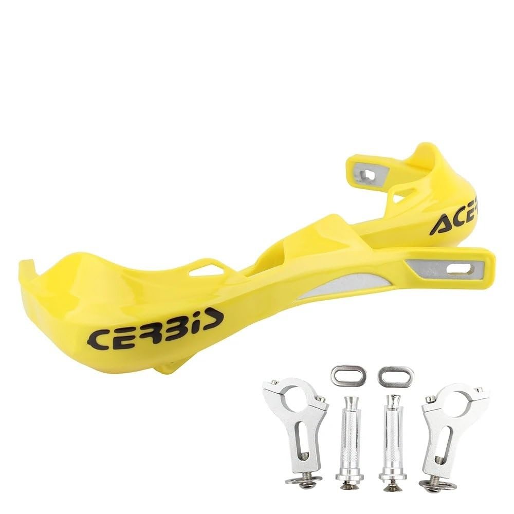 SGRYGSAEA Motorrad-Lenker-Handschutz Für Y&AMAHA Für Suzuki Motocross Pit Dirt Bike Motorrad Handprotektoren Griffschutz 22 Mm 28 Mm Handschutz Lenkerschutz(Yellow) von SGRYGSAEA