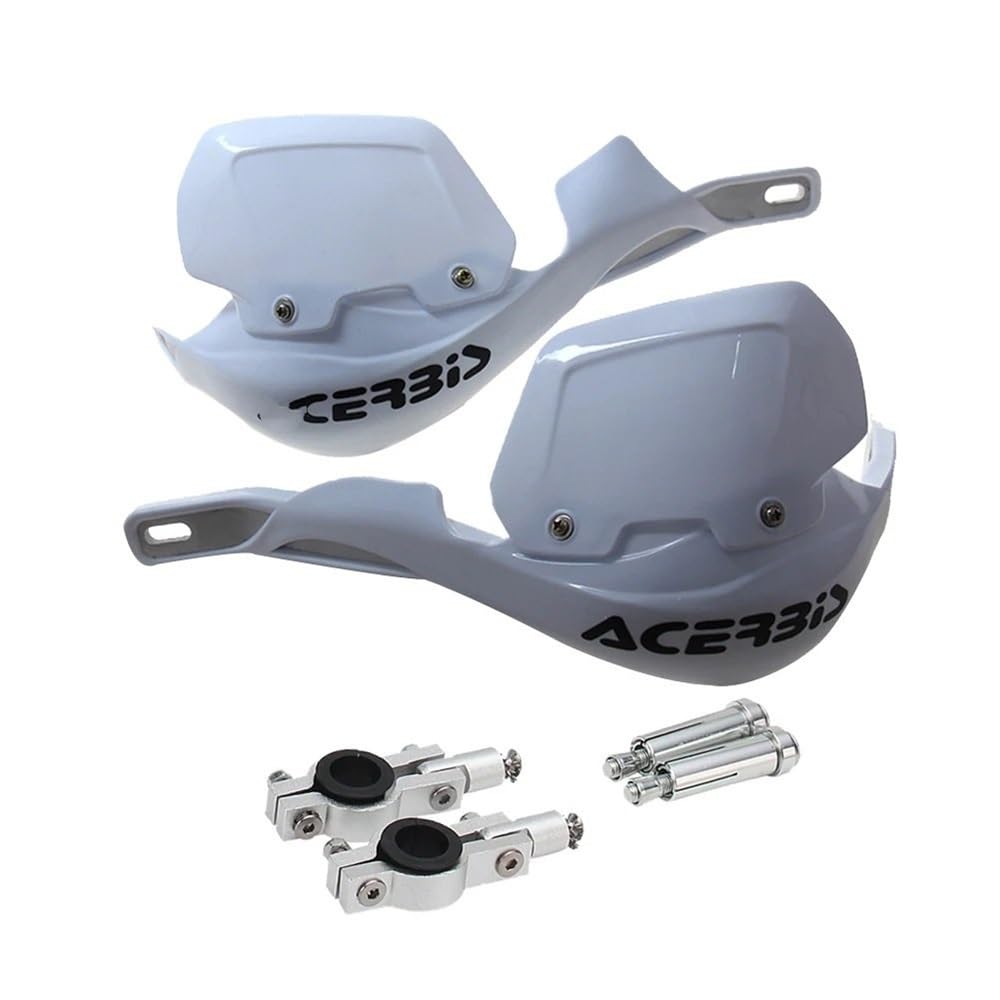 SGRYGSAEA Motorrad-Lenker-Handschutz Universal 22mm 28mm Motorrad Handprotektoren Lenkerprotektoren Handprotektoren Lenkerprotektoren ATVs Geländefahrzeuge(White 22 28mm) von SGRYGSAEA