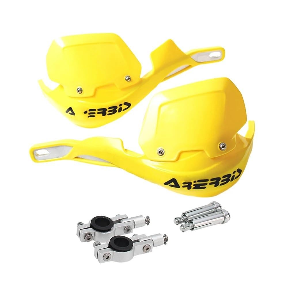 SGRYGSAEA Motorrad-Lenker-Handschutz Universal 22mm 28mm Motorrad Handprotektoren Lenkerprotektoren Handprotektoren Lenkerprotektoren ATVs Geländefahrzeuge(Yellow 22 28mm) von SGRYGSAEA