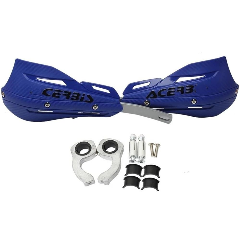 SGRYGSAEA Motorrad-Lenker-Handschutz Universal 22mm 28mm Motorrad Handschutz Handschutz Abdeckung Griff Montage Kits Handschutz Passend Für Alle Dirt Bikes(Blue) von SGRYGSAEA