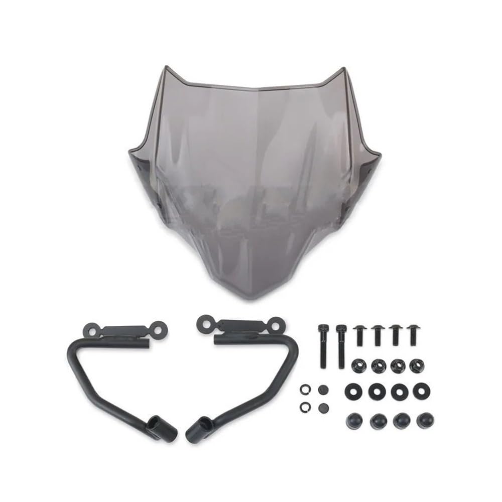 SGRYGSAEA Motorrad Windschild Für CB400F Für CB500F Für CB Für 400F Für 500F 2016-2023 Motorrad Racing Sport Frontscheibe Windschutzscheibe Verkleidung Windschutzscheibe(Gray) von SGRYGSAEA