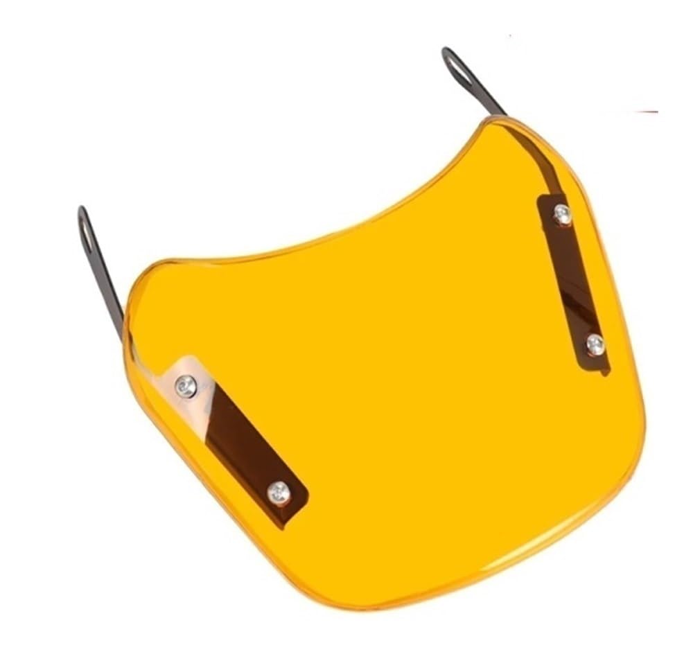 SGRYGSAEA Motorrad Windschild Für Für Für Für Suzuki Universal Motorrad Windschutzscheibe Windabweiser Windschutzscheibe(Yellow) von SGRYGSAEA