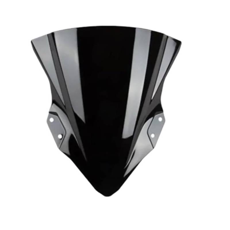 SGRYGSAEA Motorrad Windschild Für Für Ninja 250 400 Für EX400 2018-2022 Motorrad Windschutz Windschutz Verkleidung Double Bubble Windschutzscheibe(Black) von SGRYGSAEA