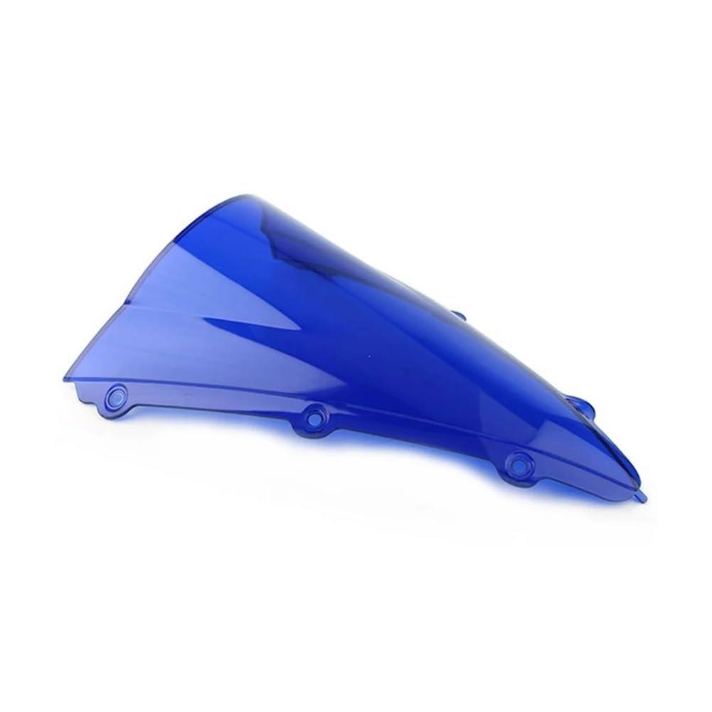 SGRYGSAEA Motorrad Windschild Für Für YZF 1000 Für R1 2004 2005 2006 Für YZFR1 Motorrad Bildschirm Double Bubble Windschutzscheibe Deflektor Schutz Windschutzscheibe(Blue) von SGRYGSAEA