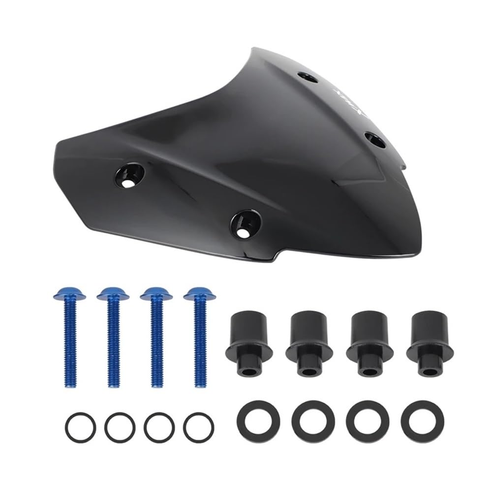 SGRYGSAEA Motorrad Windschild Für X-MAX300 Für XMAX300 2017-2021 Motorrad Windschutzscheibe Windschutz Visier Viser Für Für XMAX300 Für Xmax250 Für Xmax 250(Bright Black) von SGRYGSAEA