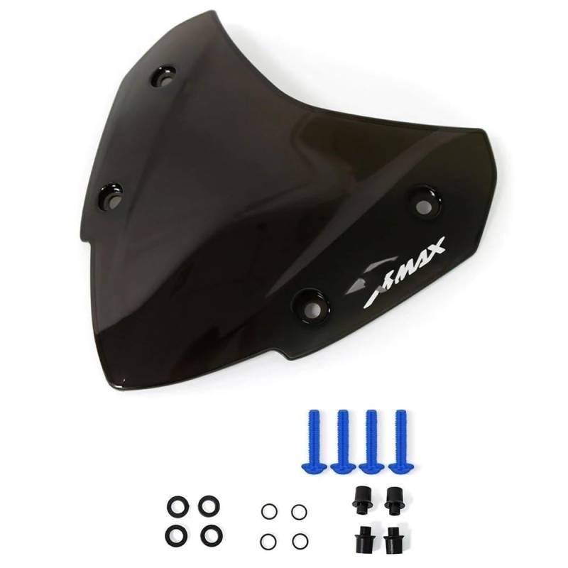 SGRYGSAEA Motorrad Windschild Für XMAX300 Xmax250 Xmax 250 X-MAX300 XMAX300 2017 2018 2019 2020 2021 Motorrad Sport Windschutzscheibe Windschutz Visier(Black1) von SGRYGSAEA