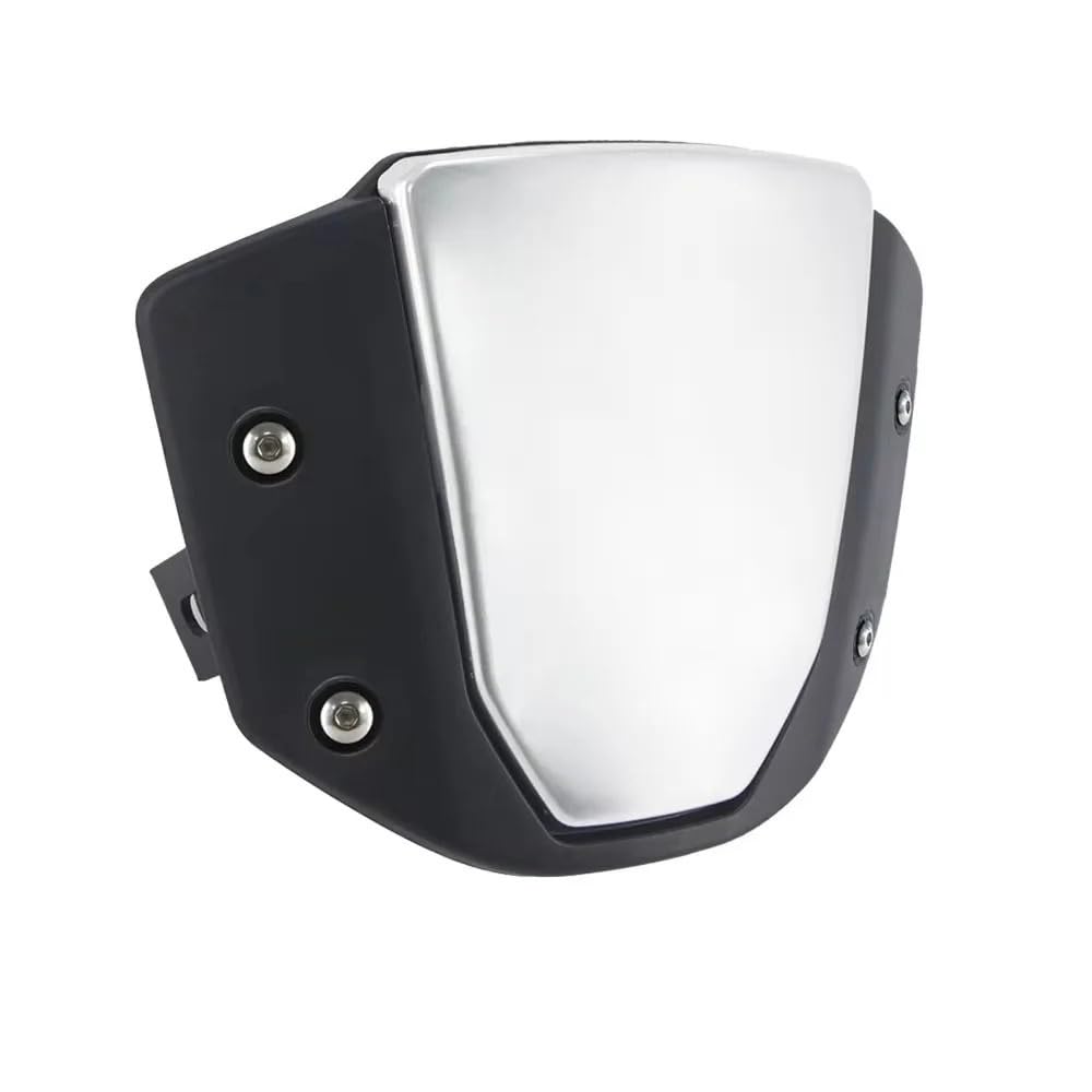 SGRYGSAEA Motorrad Windschild Windschutzscheibe Motorrad Windschutzscheibe Für CB650R 2019 2020 2021 2022 2023 CB1000R 2018 2019 2020 Vorne Sport Windabweiser Schutzabdeckung(Silver Black) von SGRYGSAEA