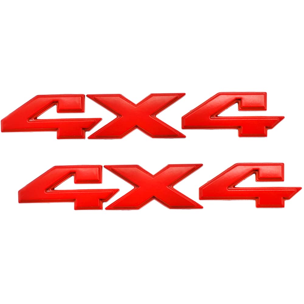 4x4 Emblem Autoaufkleber 3D Chrom Auto Tuning Aufkleber Liberty Namensschild Aufkleber Ersatz für SUV (rot) von IUSOT