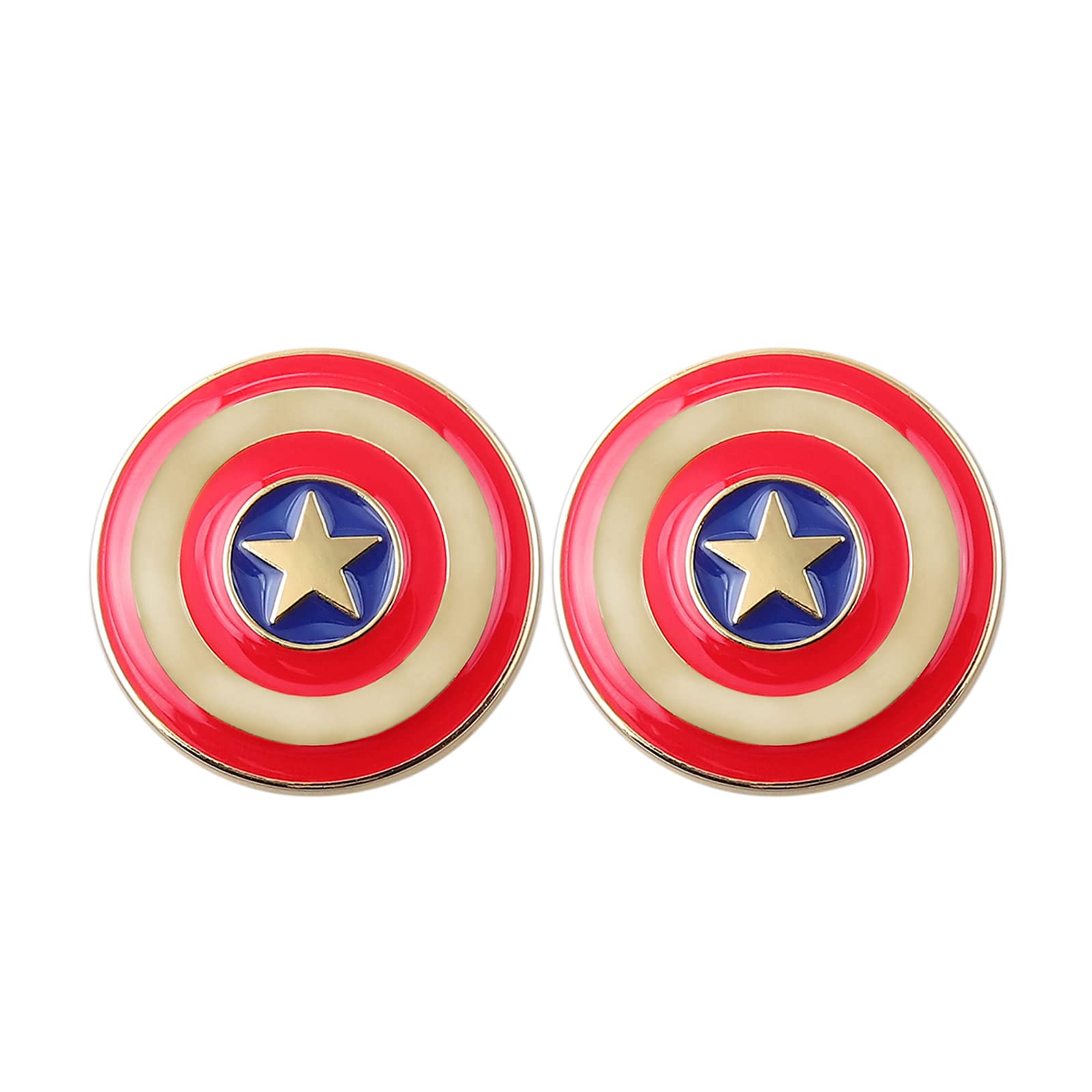 Captain America Schild Emblem Metall Logo Auto Emblem Dekoration Autoaufkleber von SGW