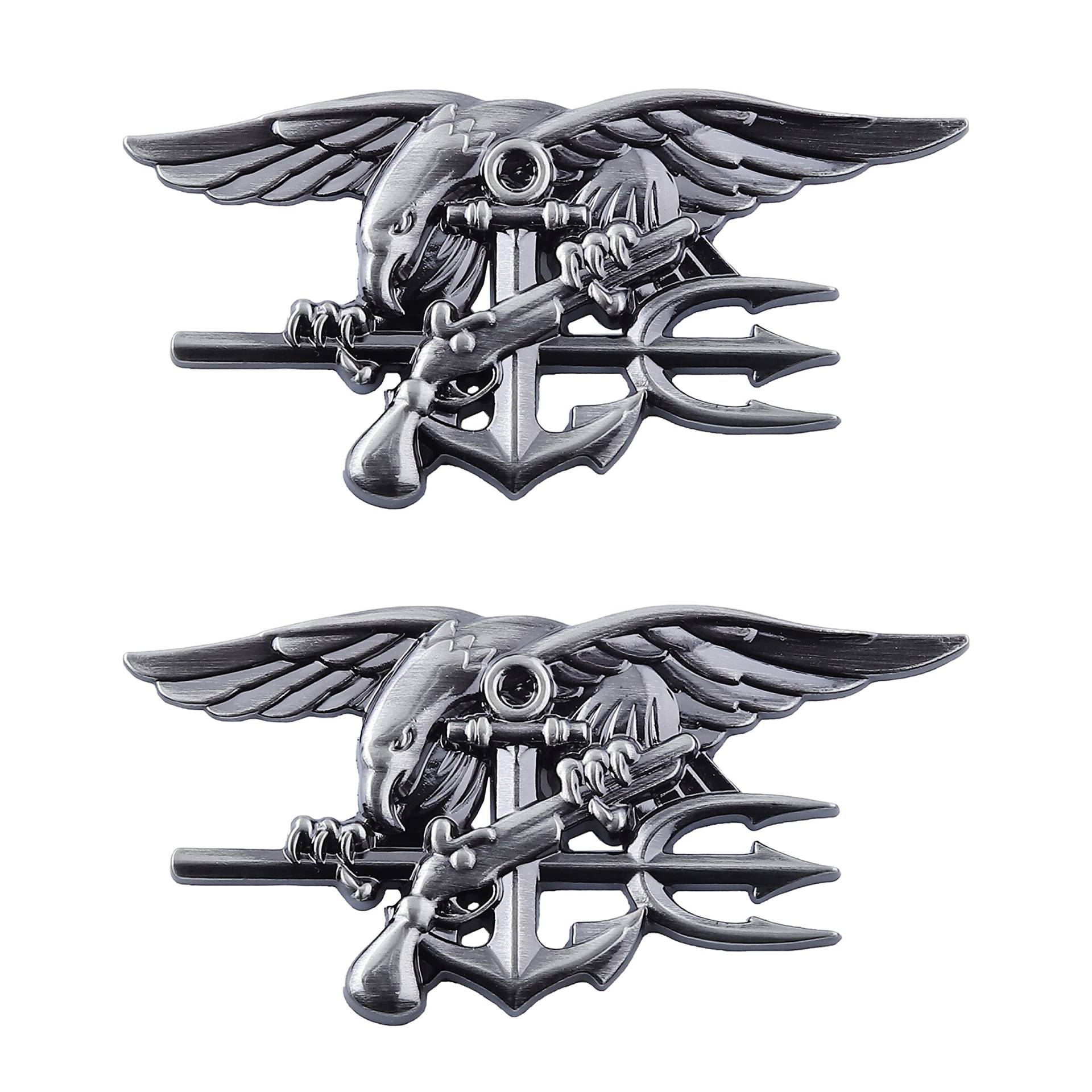 Navy-Seals Emblem Autoaufkleber Adler Auto Logo Dekorativ für Auto Aufkleber (Grau) von SGW