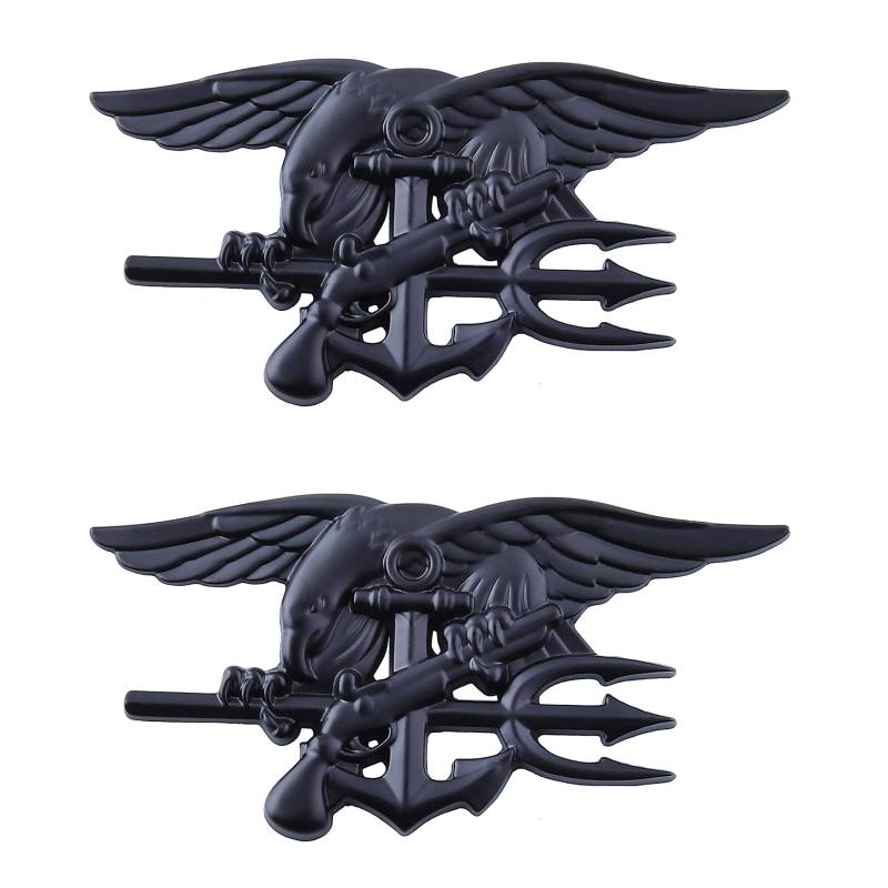 Navy-Seals Emblem Auto Aufkleber Adler Auto Logo Deko Auto Aufkleber (Schwarz) von SGW