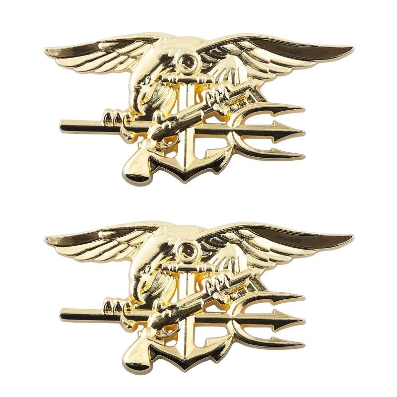 Navy-Seals Emblem Auto Aufkleber Adler Auto Logo Deko für Auto Aufkleber (Gold) von SGW