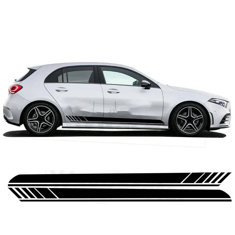 2 Stück AMG Edition 1 Türseitenstreifen-Rockaufkleber, für M=ercedes B=ENZ A-Klasse W177 A45 S A35 A180 250 2018+ Zubehör 2023 2024 von SGZYEZJS