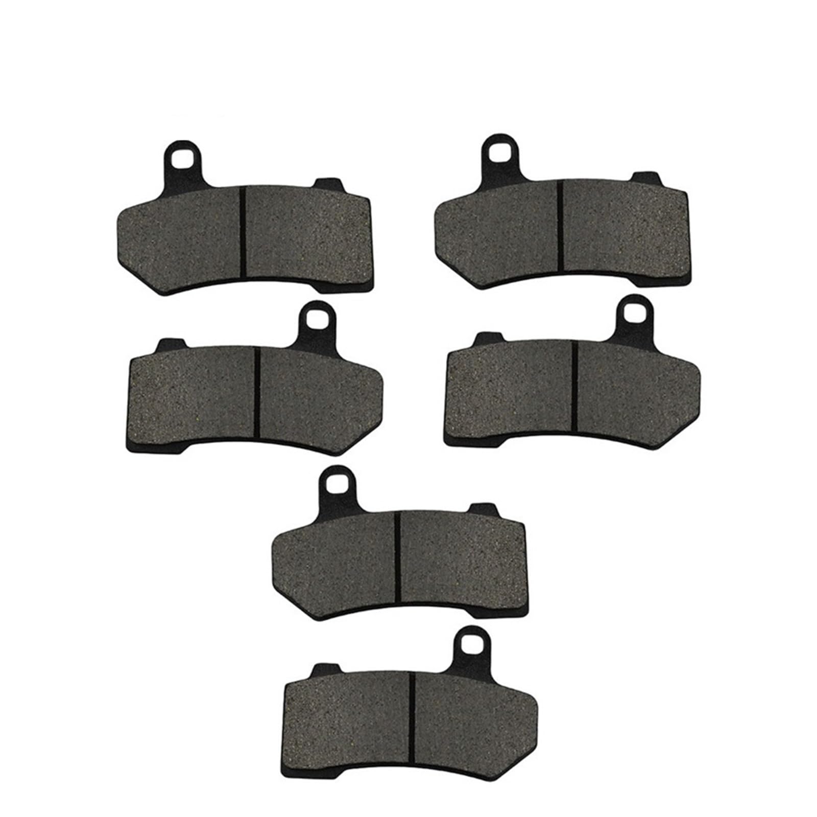 3 Paar Motorrad-Bremsbeläge for FL/HRC Road King Classic 2008–2014, schwarze Bremsscheibenbeläge von SGZYEZJS