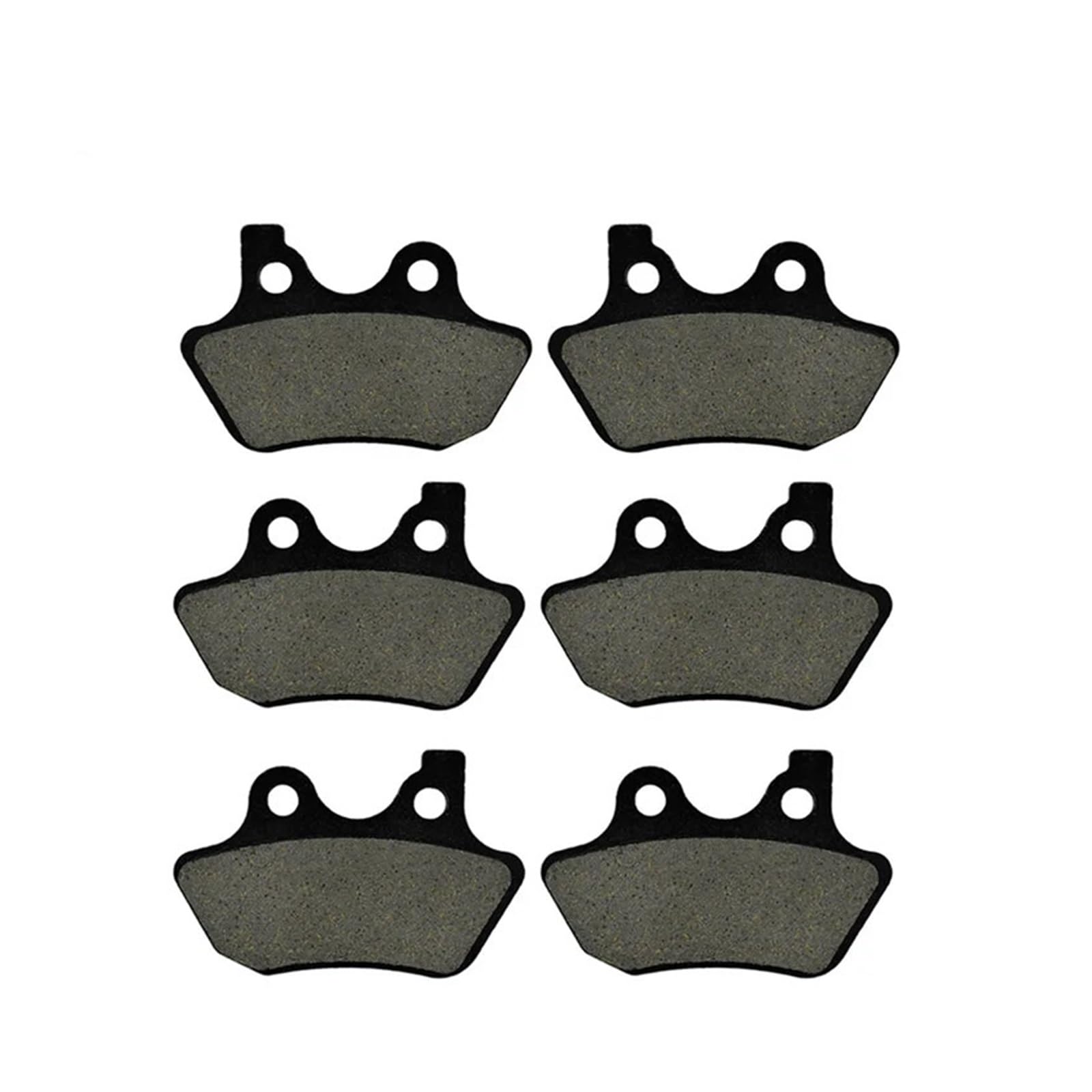 3 Paar Motorrad-Bremsbeläge for Ha/rl.ey FLHRS/FLHRSi Road King Custom 2004–2007, schwarzes Bremsscheibenpad von SGZYEZJS