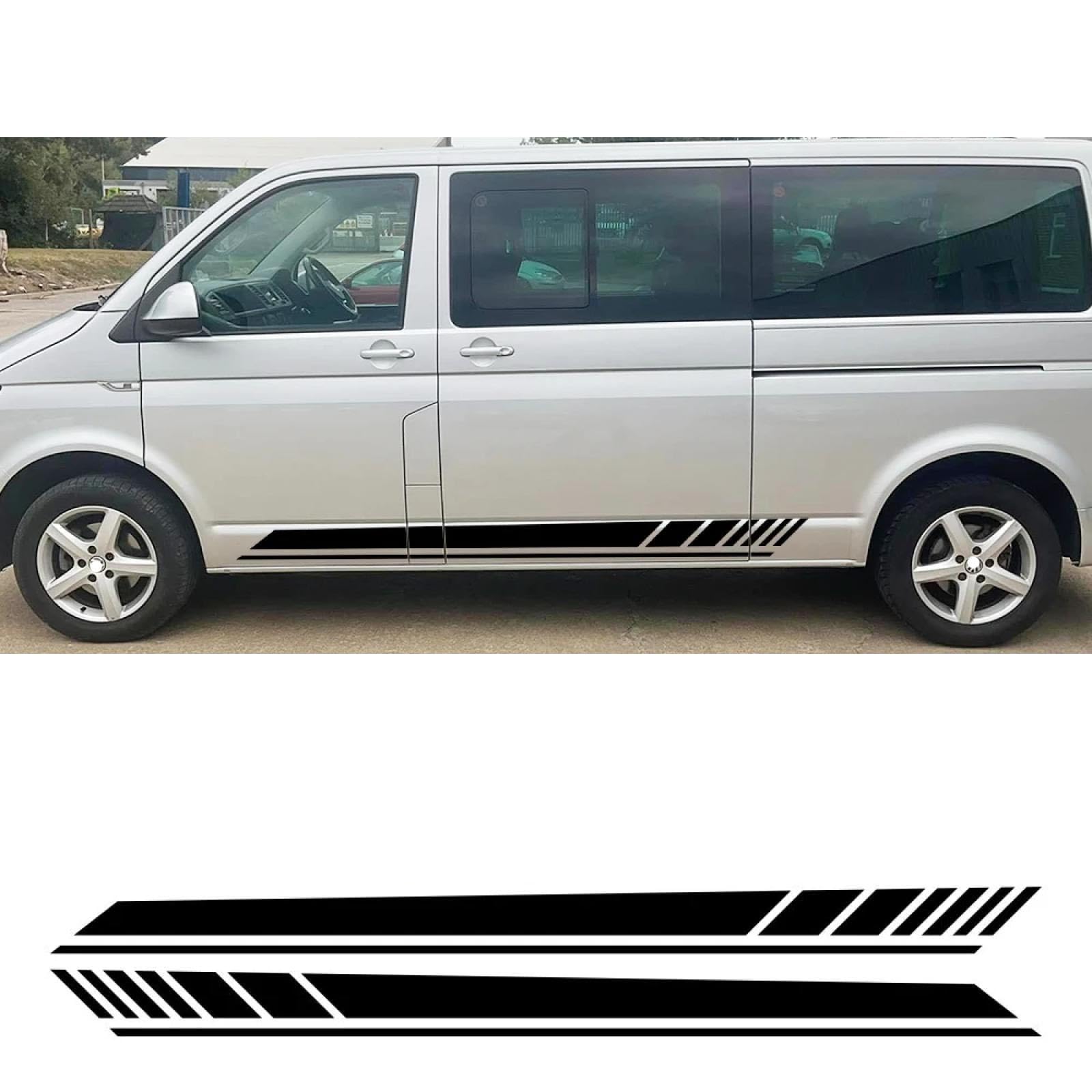 Autoaufkleber, Für VW Transporter T4 T5 T6, Für Wohnmobil Lange Streifen Seitengrafiken Vinyl-Aufkleber Auto-Tuning-Zubehör von SGZYEZJS