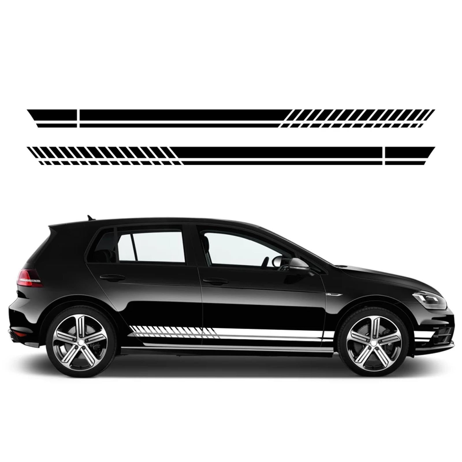 Autotür-Seitenschweller-Vinylaufkleber, Rennstreifen-Aufkleber, Grafikzubehör, für VW, für Golf 8 7 5 4 6 MK8 MK7 MK5 MK6 MK4 von SGZYEZJS