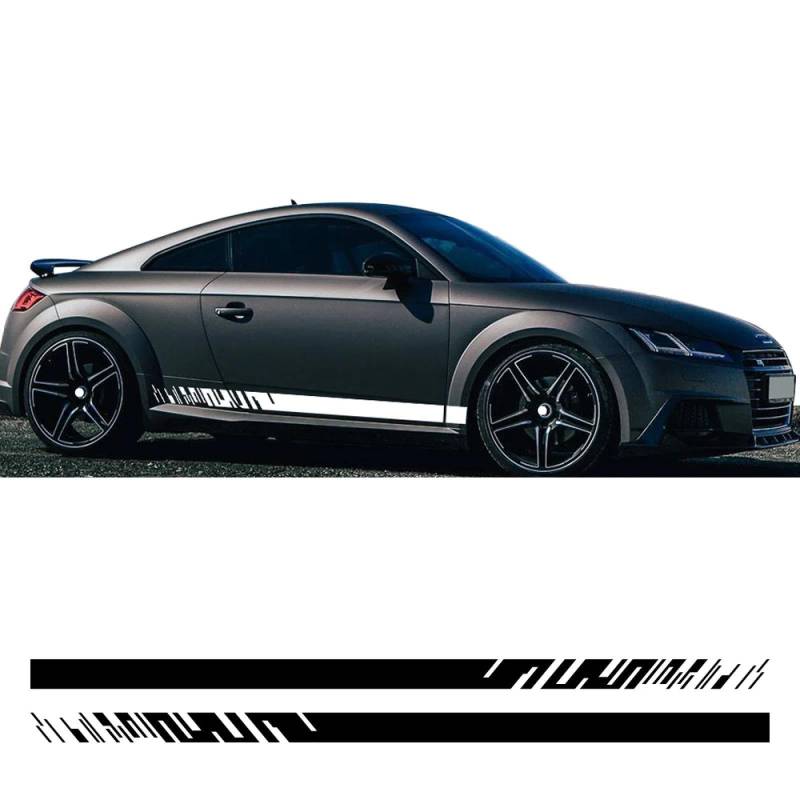 Autotürstreifen-Aufkleber, Seitenschweller, Vinyl-Aufkleber, Autozubehör, für Audi TT 8N 8J MK1 MK2, für Coupé MK3 8S Roadster von SGZYEZJS