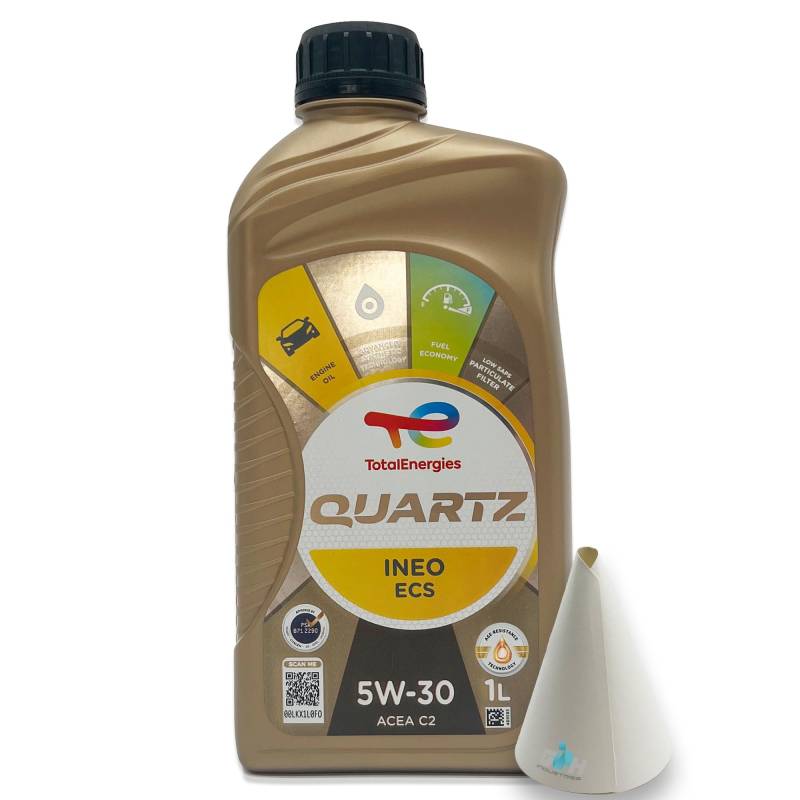 1 L Total Quartz Ineo ECS 5W-30 | passend für | PSA B71 2290 | 1 Liter | Motoröl | Motorenöl | mit Trichter | weitere Empfehlungen siehe Artikelbeschreibung von SGplusMH