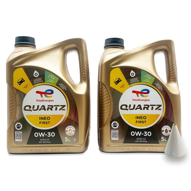 10 L Total Quartz Ineo First 0W-30 | passend für | PSA B71 2312 | PSA B71 2302 | 10 Liter | Motoröl | Motorenöl | mit Trichter | weitere Empfehlungen siehe Artikelbeschreibung von SGplusMH