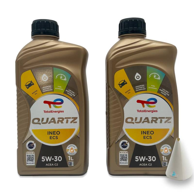 2 L Total Quartz Ineo ECS 5W-30 | passend für | PSA B71 2290 | 2 Liter | Motoröl | Motorenöl | mit Trichter | weitere Empfehlungen siehe Artikelbeschreibung von SGplusMH