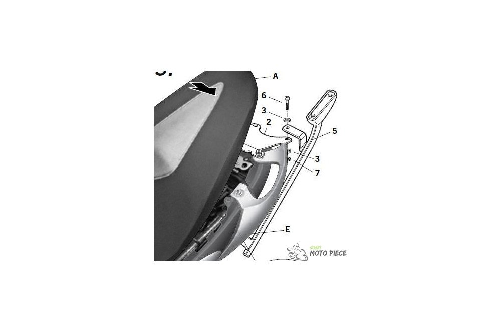 SHAD S0GL69ST Montageset für Motorradschale, für Suzuki Gladius 650, Baujahr 2009, Schwarz von SHAD