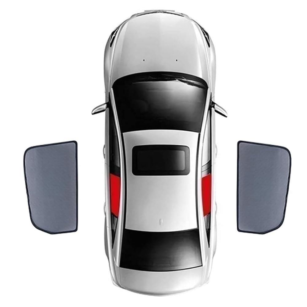 Auto Seitenfenster Sonnenschutz für BMW X6 2008-2016, Magnetisch Sonnenblende Sonnenschutz Privatsphäre Schützen ZubehöR,B/2 Rear Doors von SHANGSHUAI