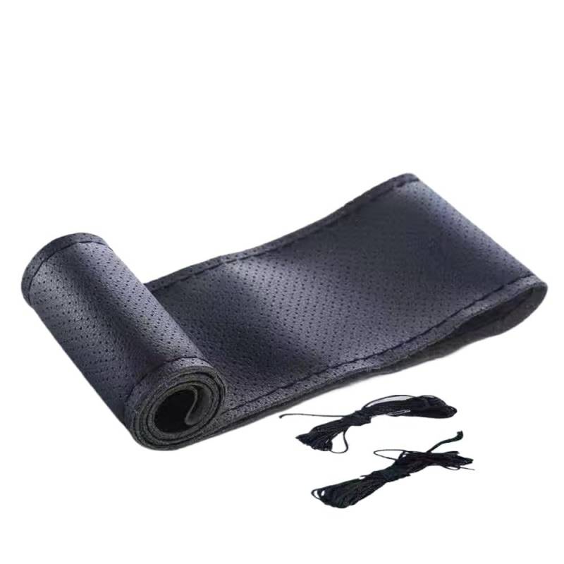 Lenkradbezug Auto Lenkrad Geflecht Abdeckung mit Nadeln Faden PU Auto Abdeckungen Suite DIY Textur Soft Cover Auto Zubehör von SHANSHAN