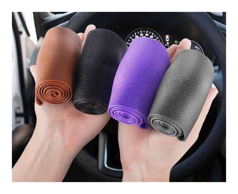 Lenkradbezug Universal Auto Silikon Lenkrad Abdeckung Elastische Handschuh Abdeckung Textur Weiche Multi Farbe DIY Auto Dekoration Abdeckungen Zubehör von SHANSHAN