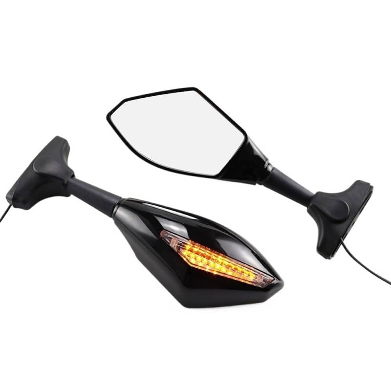 Motorrad Seitenspiegel Blinker Indikatoren Motorrad Rearview Außenspiegel Retroviseur Clignotants Moto Für CBR 250 600 900 1000 RR von SHANSHAN