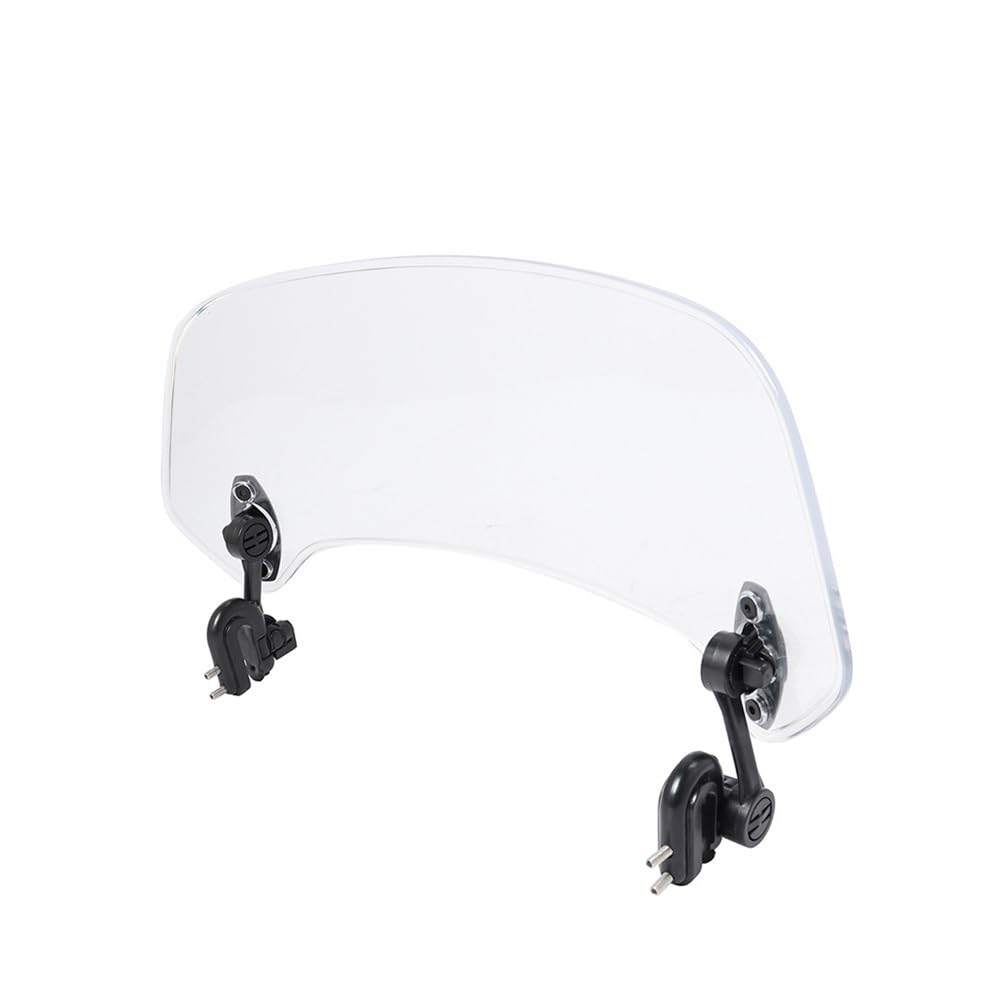 Motorrad Windschild Universal Motorrad Windschutzscheibe Einstellbare Motorrad Windschutzscheibe Clamp-On Spoiler Verlängerung Motorrad Umbau Zubehör von SHANSHAN